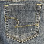 American Eagle AEO Outfitters Artist Denim Bermuda Shorts Medium Wash 10 Regular Photo 6