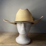 Atwood Hereford Western Cowboy Hat Mexican Palm Leaf Rodeo Ranch Wear Boho 4" Tan Photo 2