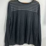 Black Rivet Womans XL Black Long Sleeve Pullover Sweater Sheer Accent Photo 0