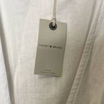 Lucky Brand Lucky‎ Brand Wrap Dress Size Small White Linen Blend Side Tie Womens New Photo 5