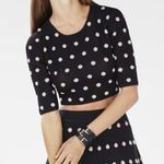BCBGMAXAZRIA Aryen Polka Dot Cropped Tank Top Photo 0