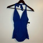 Lauren Ralph Lauren Swim Beach Club Solid Molded Cup Halter Tankini Top V Photo 1