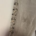 One Teaspoon One Tea Spoon Stitched Laced Tie-Up Western Wide Leg Jeans Size 26 Photo 5