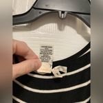 Studio M Black and White Striped Sleeveless Maxi Dress Photo 2