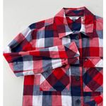 Tommy Jeans XS Shirt Button Front Shacket Cotton Preppy Magnetic Button Photo 7