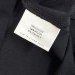 Eileen Fisher Petite Black Midi Skirt Stretch Knit Made in USA PS Photo 5