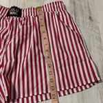 Lulu Mac Red and White Striped Women's Shorts Size XL Photo 9