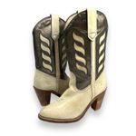 Frye Vintage ‎ Western Leather Metallic Cowgirl Boots Womens 6.5B Photo 0
