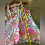 Lilly Pulitzer 100% Silk Sarina Racerback Tank Top in Scuba To Cuba size Small Photo 8