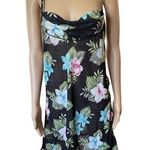 Petra Fashions Vintage 90s Tropical Boho Floral Cowl Neck Lingerie Slip Dress Photo 0