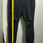 Hollister Women Black Denim High-rise Super Skinny Ripped Jeans Size 11S. Photo 5