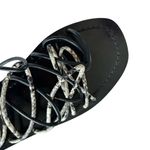 Ted Baker London Teppo Black and Snake Strappy Slide Sandals Women’s Size 10 Photo 4
