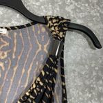 Kenneth Cole  Women's Animal Print Mobwife Sleeveless Top - Size Medium - Metal Photo 1