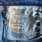 BLANK NYC Intro Distressed Raw Frayed Released Step Hem Jeans Size 30 Denim Blue Photo 9