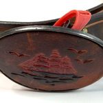 Levi's Levi’s Hand Tooled Hand Painted Leather Belt Photo 8