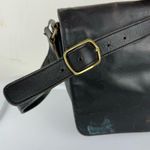 Coach Vintage 1994  Museum Bag Black Leather Shoulder Bag Flap Distressed USA Photo 4