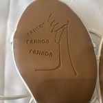 NWT White Strappy Sandals no size on sandals see size chart and measurements Photo 5