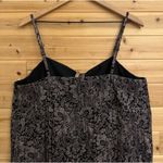 Lane Bryant XL Dark Coquette Filigree Lace Silk Dainty Spaghetti Strap Tank Top Black Photo 9
