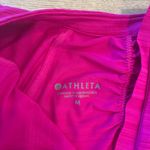 Athleta  Pacifica Contoured Tee Hot Pink Golf Pickleball Short Sleeve Size M Photo 2