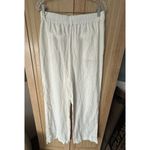 House of Harlow medium linen blend wide leg pants Off White / Cream / Ivory Photo 4