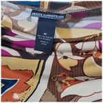 Petite Sophisticate  Multicolor Paisley Blouse Size Medium Euc Photo 3