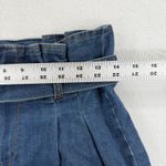 Black Label C'est Toi Denim Skirt Women's Size L Blue Paper Bag Waist Pleated Photo 1
