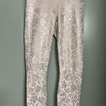 Fabletics Oasis PureLuxe High-Waisted 7/8 Leggings | Pink Floral Foil Design XXS Photo 0