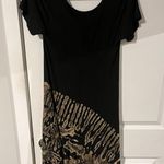 Handmade NWOT Unbranded Black / Sage Green Tie Dye Frilly C-Line Dress Size Small-Medium Photo 6