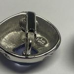 Joan Rivers Signed Silver Tone Purple Lilac Rhinestone Earrings Clip On Photo 6