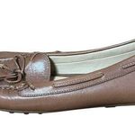 Michael Kors Michael by  Women's Brown Leather Slip-On Loafers Moccasins Size 10 Photo 0