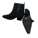 NWT HOUSE OF HARLOW DARK BROWN SUEDE/LEATHER ANKLE BOOTS Size 9.5 Photo 5