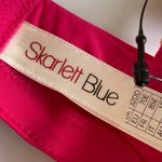 NEW SKARLETT BLUE Sheer Lace Balconette Bra Poppy Pink Size 32DD Adjustable Photo 3
