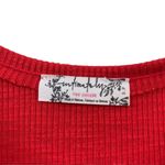 Free People  Ribbed Red Racerback Tank Top Photo 1