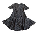 ALC Frank A.L.C. Button-Down Shift Dress 100% Silk Fun Print Short Sleeve Size 4 Women's Photo 7