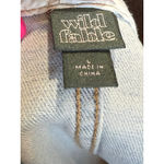 Wild Fable Women's Light Blue Floral Denim Crop Top L Photo 10