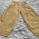 Faithfull the Brand buttery yellow wide leg high waisted pants, size 2 boho Photo 11