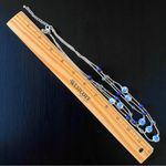 Charming Charlie  Blue & White Ceramic Bead Multi-Strand Necklace Photo 4