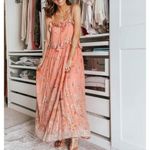 Spell And‎ The Gypsy Hendrix Strappy Maxi Dress Womens Large Dusty Pink New Photo 1