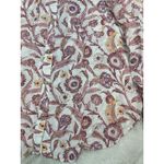 Pilcro  Anthropologie Long Sleeve Blouse Womens Medium  Pink  Floral Photo 5