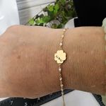 18k Gold Stainless Steel Dainty Clover Love Chain Bracelet Photo 4