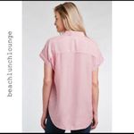Beach Lunch Lounge Spencer pink and white button down shirt Photo 1