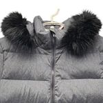 Lands' End 80 Down Long Maxi Puffer Coat Large Gray Photo 2