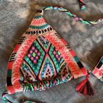 Xhilaration Bikini triangle top ONLY XS Aztec pattern sting Photo 1