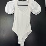 Peach Love Puffy sleeve white body suit  Photo 0