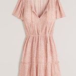 Abercrombie & Fitch  Easy Waist Tiered Mini Dress Size XS Animal Print Flutter Photo 0