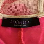 Solemio  Los Angeles Pink Plunge‎ Front Dress Small Photo 3