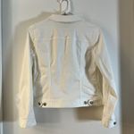 Talbots  Womens Classic Jean Trucker Jacket White Petite S Sp Photo 3