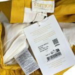 Sézane  Abella Linen-Blend Blouse, Yellow, FR36/US4 Photo 13