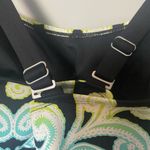 Athleta  Hilo Shoreside Black Paisley Tankini Top Size Medium T Swim Built In Bra Photo 2