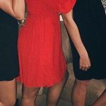 Kohls Red Boho off the shoulder Dress Photo 4